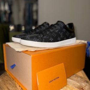 Louis Vuitton Luxembourg sneaker in monogram eclipse.